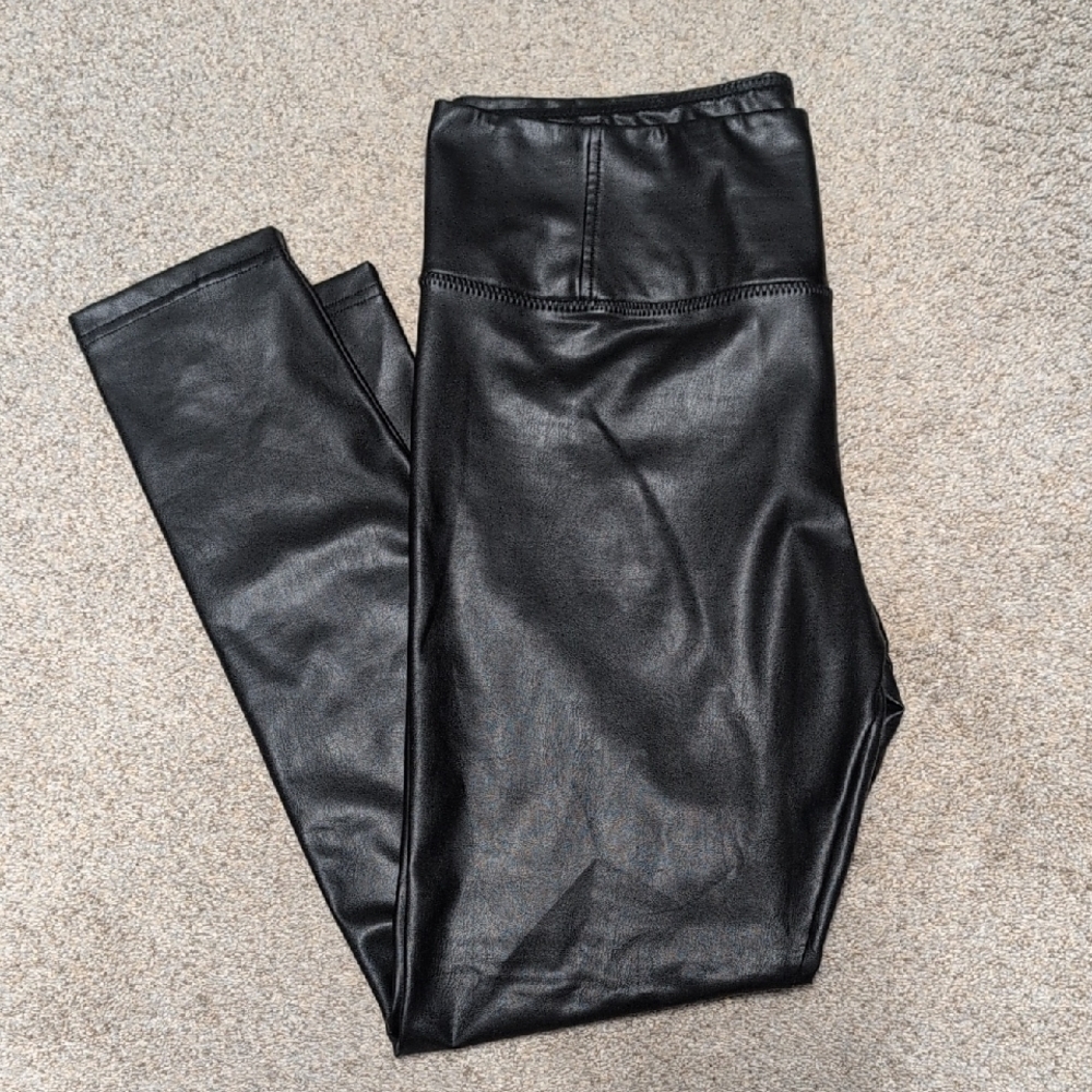 Bagatelle Black Faux Leather Pants
